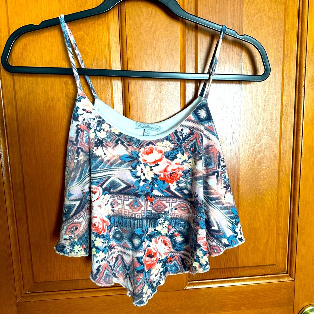 Small. Charlotte Russe Crop Top. Floral